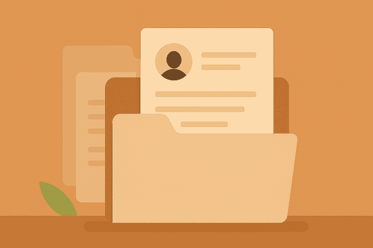 Resume background illustration