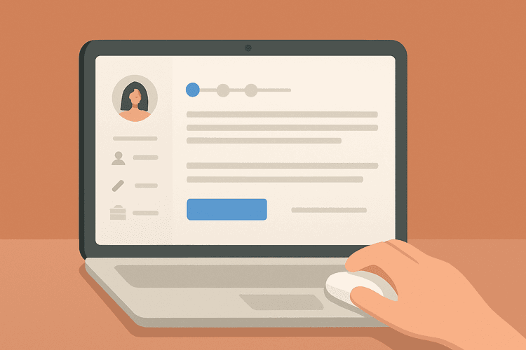 Resume background illustration