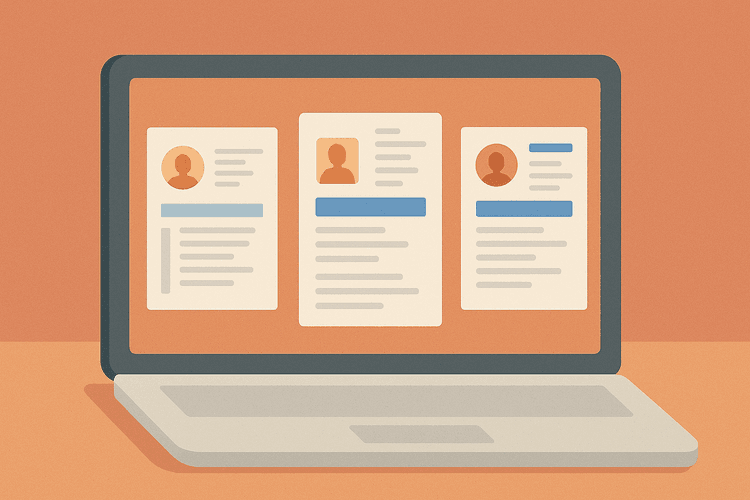 Resume background illustration